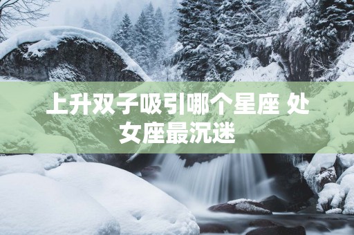 上升双子吸引哪个星座 处女座最沉迷