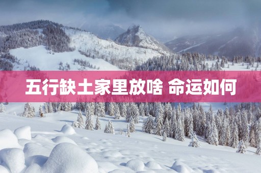 五行缺土家里放啥 命运如何