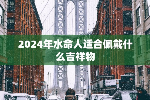 2025年水命人适合佩戴什么吉祥物
