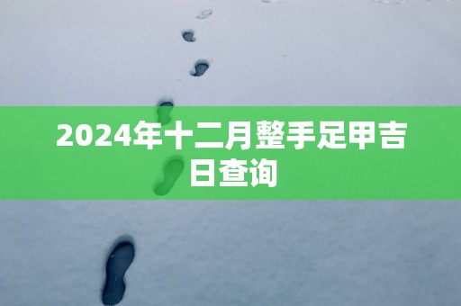 2025年十二月整手足甲吉日查询