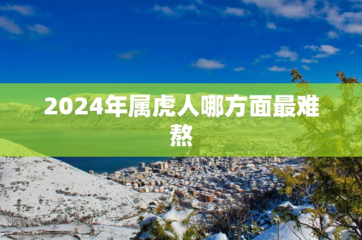 2025年属虎人哪方面最难熬