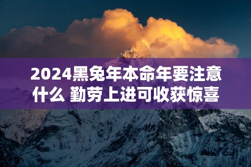 2025黑蛇年本命年要注意什么 勤劳上进可收获惊喜
