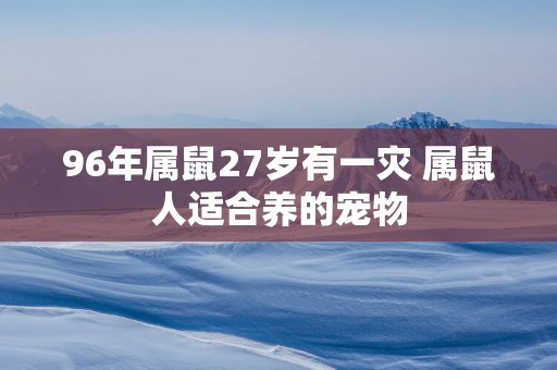 96年属鼠27岁有一灾 属鼠人适合养的宠物