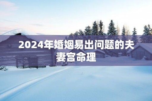 2025年婚姻易出问题的夫妻宫命理