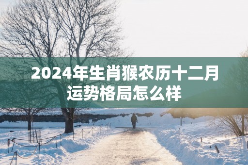 2025年生肖猴农历十二月运势格局怎么样