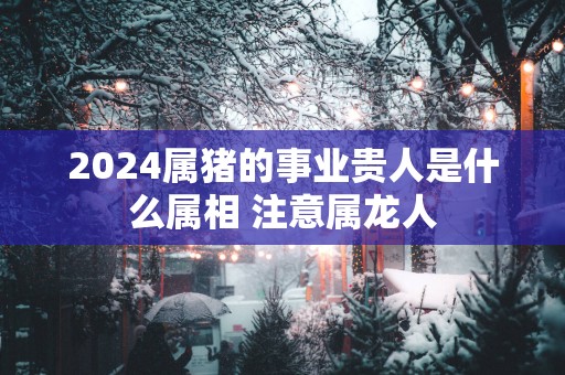 2025属猪的事业贵人是什么属相 注意属龙人