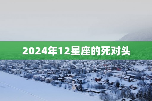 2025年12星座的死对头