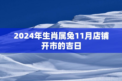 2025年生肖属兔11月店铺开市的吉日