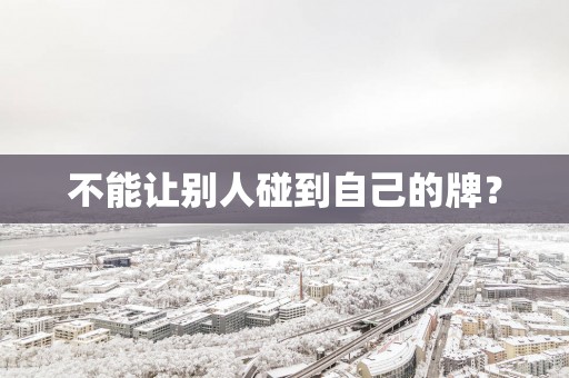 不能让别人碰到自己的牌？