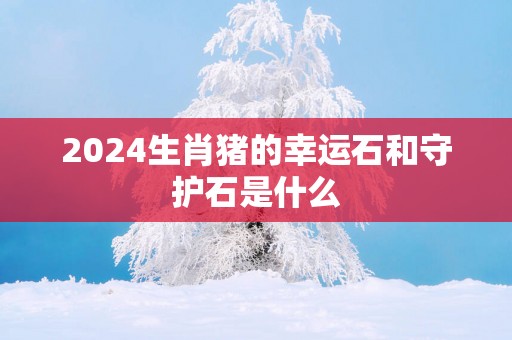 2025生肖猪的幸运石和守护石是什么