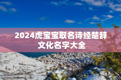 2025虎宝宝取名诗经楚辞 文化名字大全