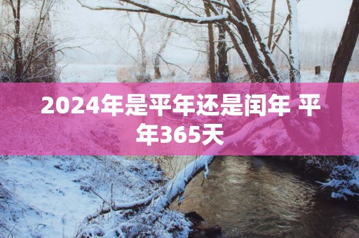 2025年是平年还是闰年 平年365天