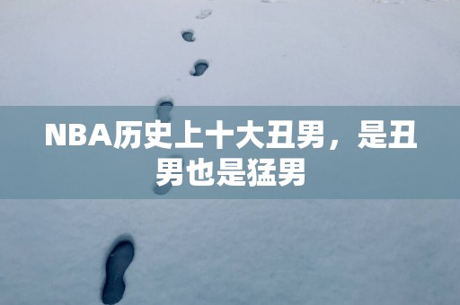 NBA历史上十大丑男，是丑男也是猛男