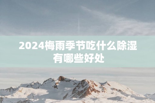 2025梅雨季节吃什么除湿 有哪些好处