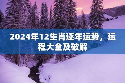 2025年12生肖逐年运势，运程大全及破解