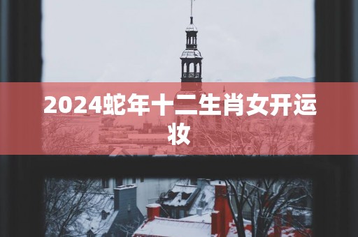 2025蛇年十二生肖女开运妆