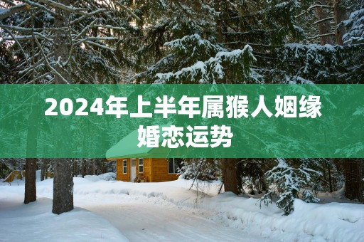 2025年上半年属猴人姻缘 婚恋运势
