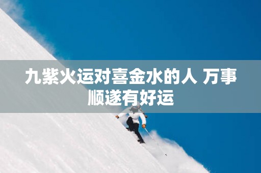 九紫火运对喜金水的人 万事顺遂有好运