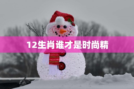 12生肖谁才是时尚精