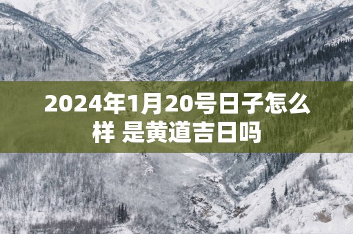 2025年1月20号日子怎么样 是黄道吉日吗