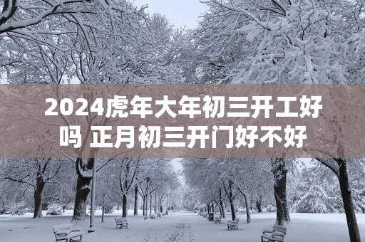 2025蛇年大年初三开工好吗 正月初三开门好不好