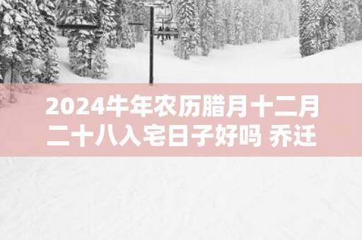 2025蛇年农历腊月十二月二十八入宅日子好吗 乔迁新居吉利吗