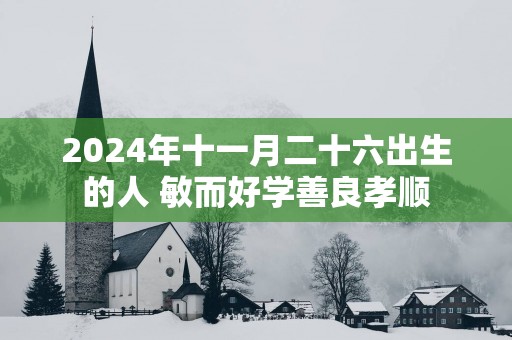 2025年十一月二十六出生的人 敏而好学善良孝顺