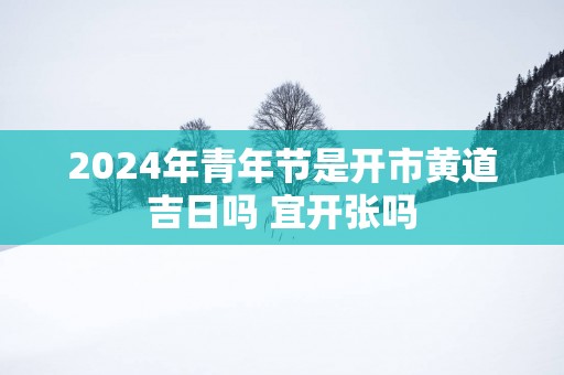 2025年青年节是开市黄道吉日吗 宜开张吗