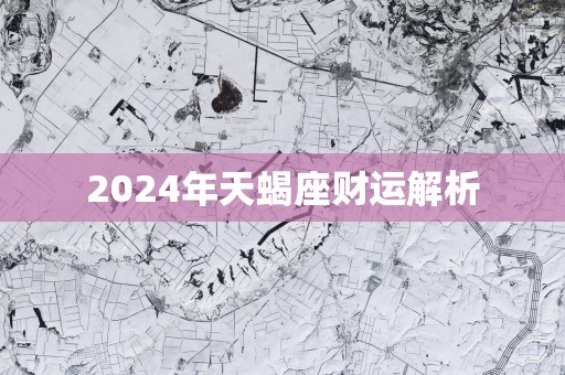 2025年天蝎座财运解析