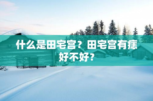 什么是田宅宫？田宅宫有痣好不好？