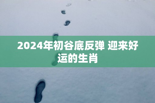 2025年初谷底反弹 迎来好运的生肖