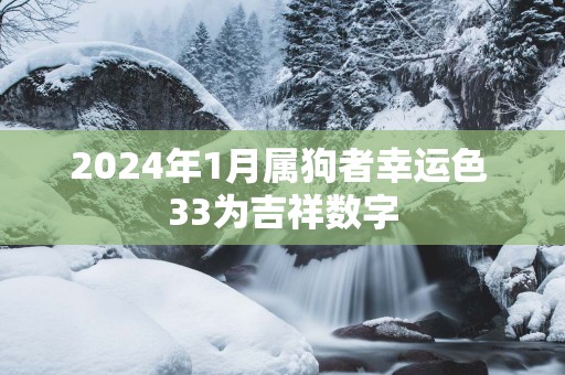 2025年1月属狗者幸运色 33为吉祥数字
