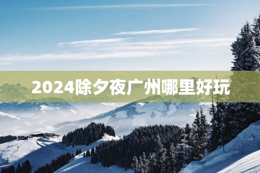 2025除夕夜广州哪里好玩