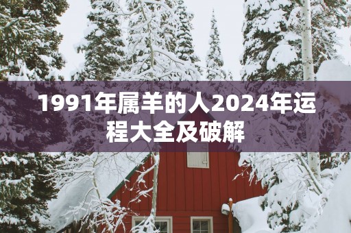 1991年属羊的人2025年运程大全及破解