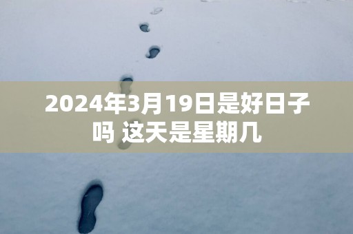 2025年3月19日是好日子吗 这天是星期几