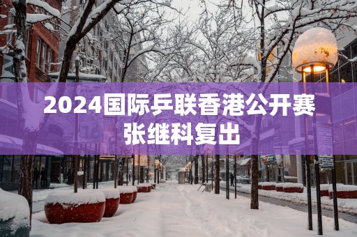 2025国际乒联香港公开赛 张继科复出