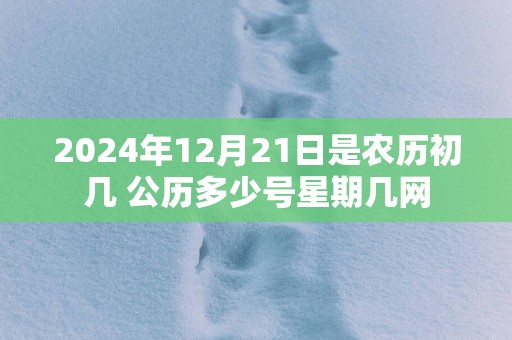 2025年12月21日是农历初几 公历多少号星期几网