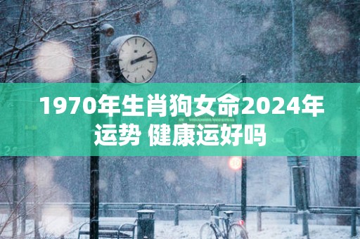 1970年生肖狗女命2024年运势 健康运好吗