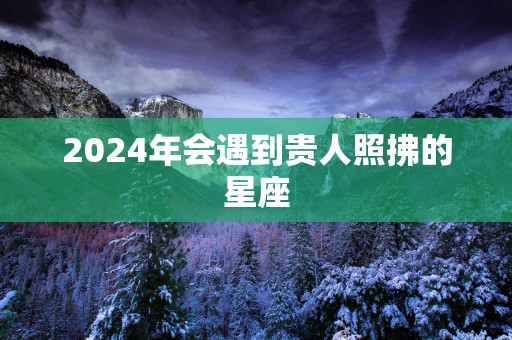 2025年会遇到贵人照拂的星座