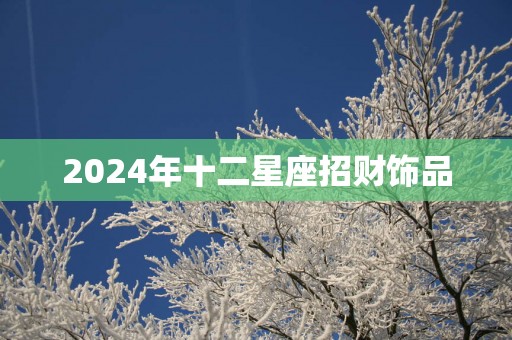 2025年十二星座招财饰品