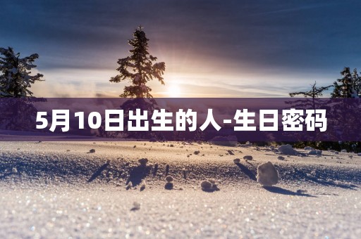 5月10日出生的人-生日密码
