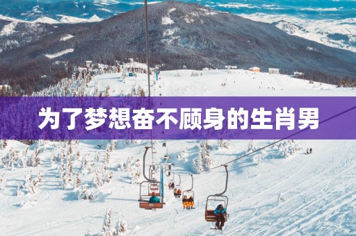 为了梦想奋不顾身的生肖男