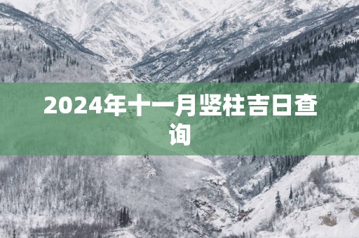 2025年十一月竖柱吉日查询