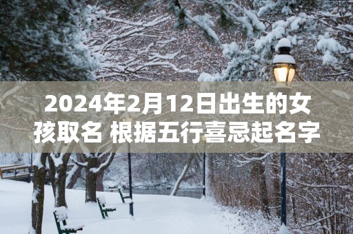 2024年2月12日出生的女孩取名 根据五行喜忌起名字