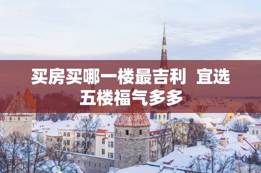 买房买哪一楼最吉利  宜选五楼福气多多
