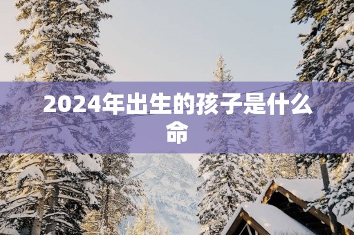 2025年出生的孩子是什么命