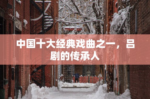 中国十大经典戏曲之一，吕剧的传承人