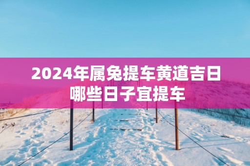 2025年属兔提车黄道吉日 哪些日子宜提车
