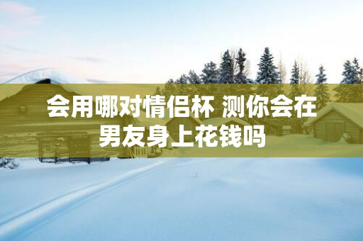 会用哪对情侣杯 测你会在男友身上花钱吗