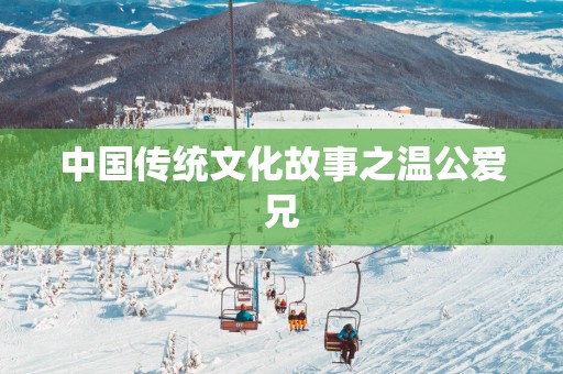 中国传统文化故事之温公爱兄